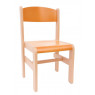 [Drevená stolička Extra BUK - oranžová - 31 cm]