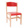 [Drevená stolička Extra BUK - červená - 35 cm]