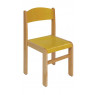 [Drevená stolička BUK žltá 26 cm]