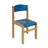 [Drevená stolička BUK modrá 26 cm]