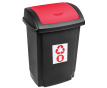 Odpadkový kôš na triedenie - červený