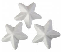 Polystyrénové Hviezdy - 6 cm, 20 ks