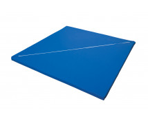 Rohový rozkladací matrac - modrý