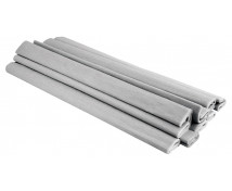 Krepový papier strieborný metal