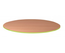 Stolová doska 25 mm, BUK, kruh 85 cm  - zelená