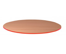 Stolová doska 25 mm, BUK, kruh 85 cm - červená