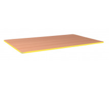 Stolová doska 25 mm, BUK, obdlžník 115x60 cm - žltá