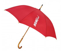 Palicový dáždnik, červený