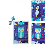 Magické puzzle - Sova a tučniak