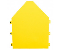 Filcový paraván domček - žltý