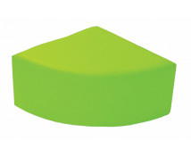 Sedadlo štvrťkruh - zelené 30cm V