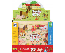 Vkladacie puzzle - Mix set 12 ks