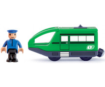 Elektrická lokomotíva so spätným chodom - zelená