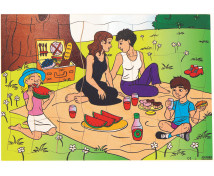 Puzzle - Rodina - Na pikniku