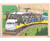 Vrstvové puzzle - Vlak