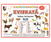 Precvičovacie karty - Zvieratá - dom. a hosp.-slovenská verzia