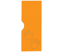 Dvierka k šatniam Ementál - Dlane, oranžové