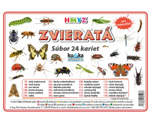 Precvičovacie karty - Zvieratá - hmyz-slovenská verzia