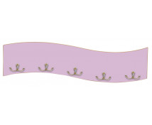 Vešiačik Vlnka - pastelový fialový
