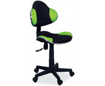 Študentská stolička - čierno - zelená
