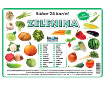 Precvičovacie karty - Zelenina-slovenská verzia