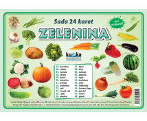 Precvičovacie karty - Zelenina - česká verzia