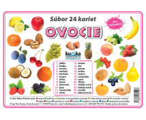 Precvičovacie karty - Ovocie-slovenská verzia
