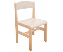 [Drevená stolička Extra BUK, 31 cm, cappuccino]