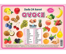 Precvičovacie karty - Ovocie - česká verzia