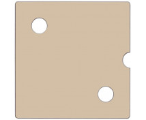 Dvierka Numeric 2 - pastelové hnedé