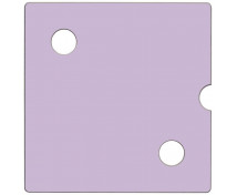 Dvierka Numeric 2 - pastelové fialové