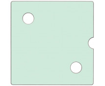 Dvierka Numeric 2 - pastelové zelené