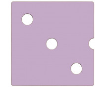 Dvierka Numeric 3 - pastelové fialové