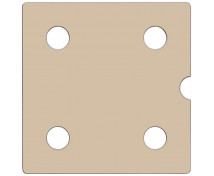 Dvierka Numeric 4 - pastelové hnedé