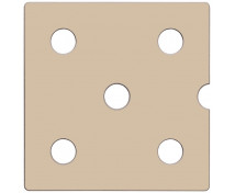 Dvierka Numeric 5 - pastelové hnedé