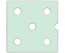 Dvierka Numeric 5 - pastelové zelené