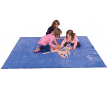 Jednofarebný koberec 2,5 x 3 m - Modrý
