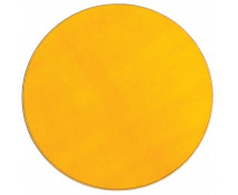 Jednofarebný koberec priem. 2,5 m - Žltý