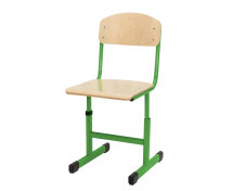 Stolička s reguláciou výšky, veľ. 2-5, zelená