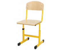 Stolička s reguláciou výšky, veľ. 2-5, žltá