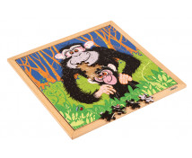 EDUCO - Drevené puzzle zvieratká - Opica