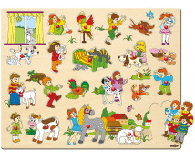 Vkladacie puzzle - Naše zvieratká