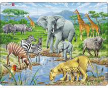Puzzle - Zvieratá v Afrike