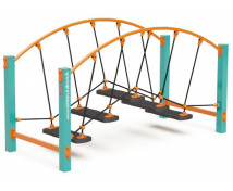 Detské ihrisko - Oblúkový lanový most