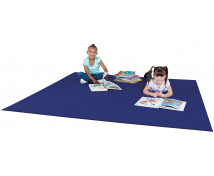 Štvorcový koberec 2x2 m, modrý