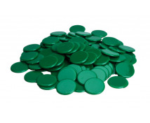 EDUCO - Plastové žetóny - zelené