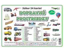 Precvičovacie karty - Dopravné prostriedky-slovenská verzia