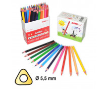Farebné ceruzky Nomiland JUMBO, 60 ks