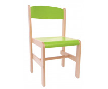[Drevená stolička Extra BUK- zelená - 38 cm]