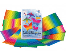Dúhová vlnitá lepenka 3D